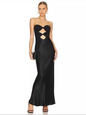 Bec + Bridge Halle Strapless Black Dress